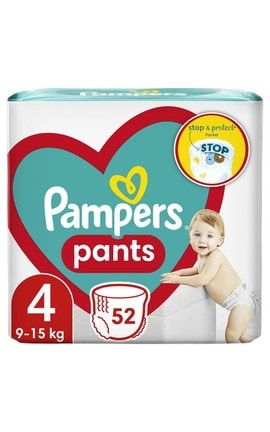 PAMPERS-Подгузники-трусики Pampers Pants размер 4 Maxi 9-15 кг 52 шт-8006540069264-