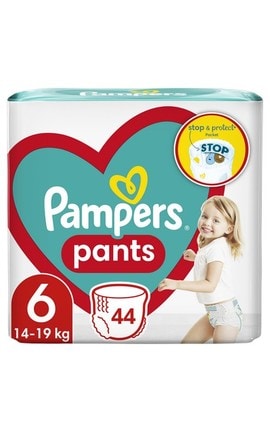 PAMPERS-Подгузники-трусики Pampers Pants размер 6 Extra Large 14-19 кг 44 шт-8006540069356-