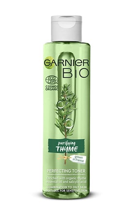 SKIN NATURAL-Тоник для лица Garnier Bio для комбинированной и жирной кожи с экстрактом чабреца 150 мл-3600542196925-