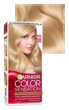COLOR SENSATION-Крем-фарба для волосся стійка Garnier Color Sensation відтінок 9.13 кристальний бежевий світло-русявий 1 шт-3600541135918-
