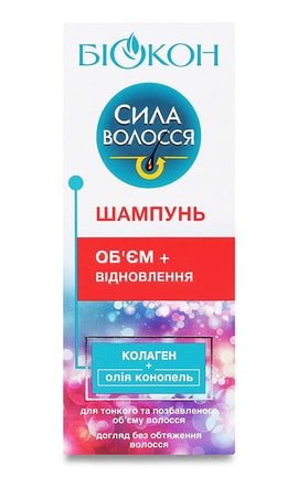 БІОКОН-Шампунь для волос Биокон Сила волос Объем+восстановление 215 мл-4820160033702-