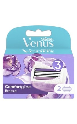 GILLETTE VENUS-Змінні картриджі для гоління Venus Breeze з гелевою смужкою 2 шт-7702018886432-