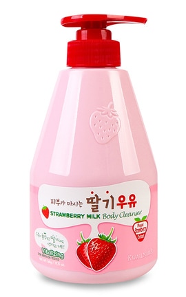WELCOS KWAILNARA-Крем-гель для душа Kwailnara Strawberry Milk 560 г-8803348034650-