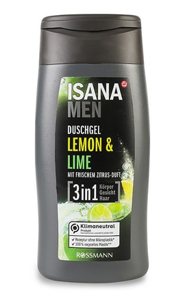ISANA MEN-Мужской гель для душа Іsana Мen 3в1 Lemon&Lime 300 мл-4305615918471-