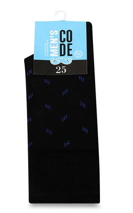 MEN'S CODE-Мужские носки классические с небольшим рисунком Men's code №555Е 25-4820203326785-