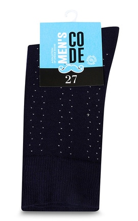 MEN'S CODE-Чоловічі шкарпетки класичні з маленьким малюнком Men's Code №555Е 27-4820203326792-