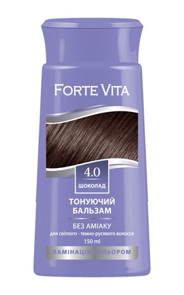 FORTE VITA-Бальзам для волосся тонуючий Forte Vita відтінок 4.0 Шоколад 150 мл-4823001605151-