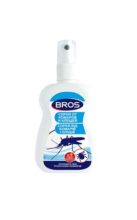 BROS-Спрей от комаров и клещей BROS репеллентный 50 мл-5904517061248-