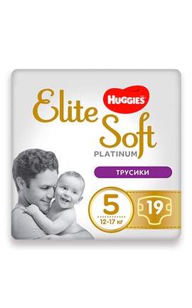 HUGGIES-Подгузники-трусики детские Huggies Elite Soft Platinum размер 5 12-17 кг 19 шт -5029053549194-