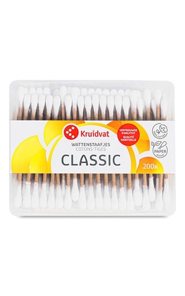 KRUIDVAT-Палочки ватные Kruidvat Classic 200 шт-8719179603241-