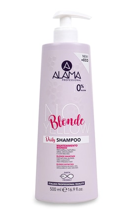 ALAMA-Шампунь для нейтрализации желтизны окрашенных волос Alama Professional Blonde 500 мл-8008277361079-