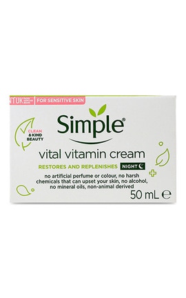 SIMPLE-Крем для лица ночной витаминный Simple Kind to skin 50 мл-8710447485552-