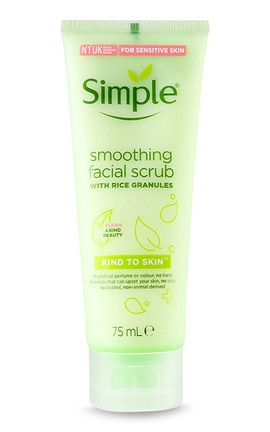 SIMPLE-Скраб для лица выравнивающий Simple Kind to skin 75 мл-5011451103894