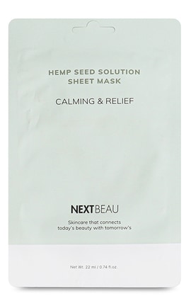 NEXTBEAU-Маска для лица Nextbeau Hemp seed 22 мл-8809696981905