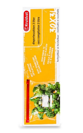 KRUIDVAT-Пакеты для хранения в заморозке 3л Kruidvat 30 шт-8719179345936-