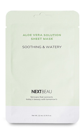NEXTBEAU-Маска для обличчя Nextbeau Soothing&Watery Aloe Vera Solution 22 мл-8809696981899-