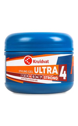 KRUIDVAT-Гель для укладки волосся сильної фіксації Kruidvat Ultra 500 мл-8717333555511-