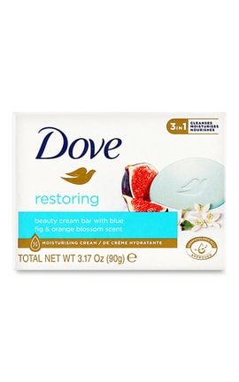DOVE-Крем-мило Dove Restoring Інжир і пелюстки апельсину 90 г-8712561548953-