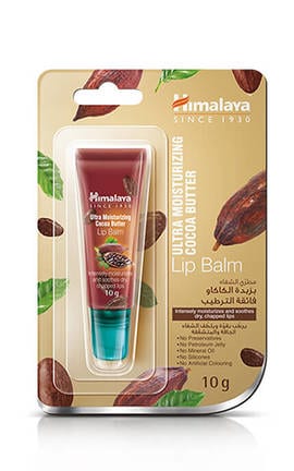 HIMALAYA HERBALS-Бальзам для губ зволожуючий Himalaya Herbals з олією какао 10 г-6291107222233-