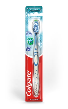 COLGATE-Зубная щетка medium Colgate Max White 1 шт-8714789417066-