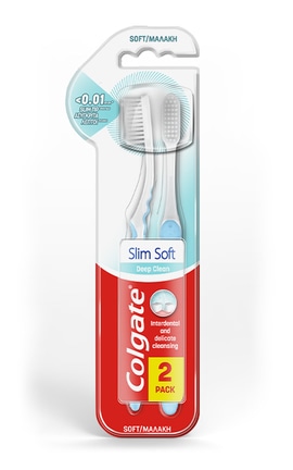 COLGATE-Зубная щетка Colgate Slim Soft Deep Clean 2 шт-8714789993829-