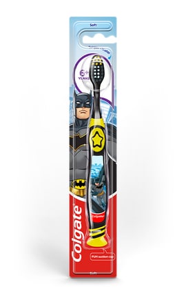 COLGATE-Зубная щетка детская Colgate Kids Batman/Wonderwoman 6+ лет-8718951613966-