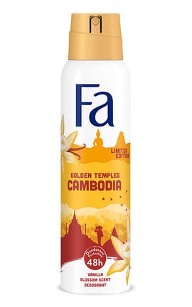 FA-Дезодорант-спрей Fa Cambodia Golden Temples з ароматом ванілі 150 мл-4015100802559-