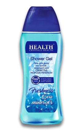 CRYSTALS HEALTH-Гель для душу з морською сіллю Freshness 300 мл-4820169780454-