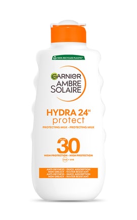 AMBRE SOLAIRE-Сонцезахисне водостійке молочко проти сухості шкіри тіла та обличчя Garnier Ambre Solaire SPF30 200 мл-3600540304520-