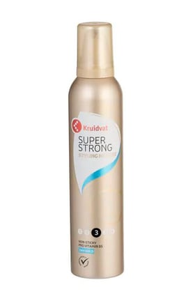 KRUIDVAT-Пенка для волос Kruidvat Super Strong 250 мл-8719179414588-
