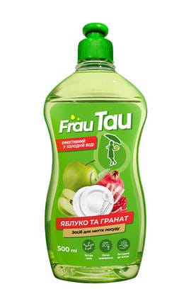 FRAU TAU-Засіб для миття посуду Frau Tau яблуко та гранат 500 мл-4820263230398-