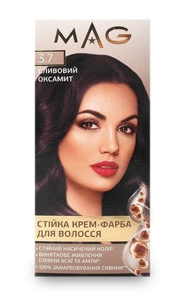 M.A.G.-Крем-фарба для волосся стійка M.A.G. відтінок 3.7 сливовий оксамит 120 мл-4823001606127