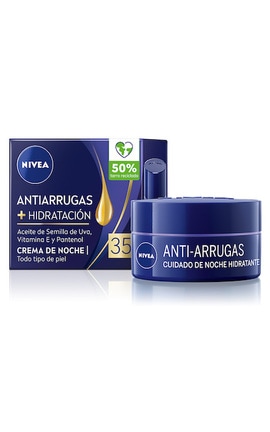 NIVEA-Крем для обличчя нічний Nivea антивіковий проти зморшок + зволоження 35+ 50 мл-4005900092427-