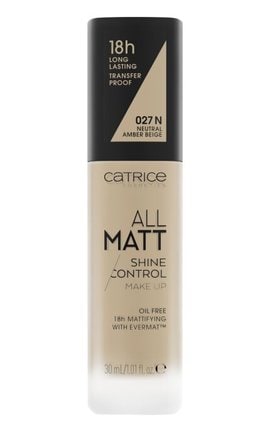 CATRICE-Тональный крем Catrice All Matt Shine Control Make Up 027N Neutral Amber Beige 30 мл-4059729331922-
