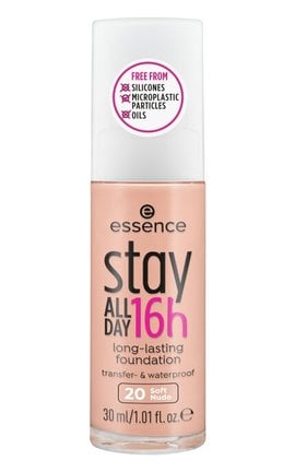 ESSENCE-Тональная основа водостойкая Essence Stay All Day 16h Long-lasting 20 Soft Nude 30 мл-4059729308207-