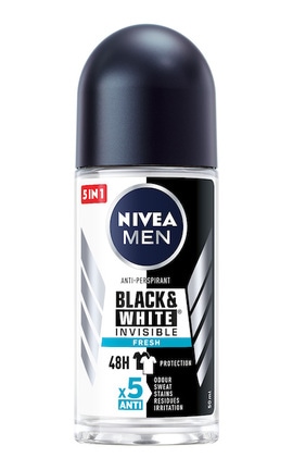 NIVEA-Антиперспирант Nivea Men Черное и белое Невидимый Fresh 50 мл-4006000032818-