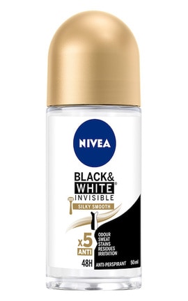 NIVEA-Антиперспірант Nivea Чорне та Біле Невидимий Гладкий Шовк 50 мл-42360612-