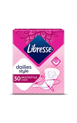 LIBRESSE-Прокладки женские ежедневные Libresse DailyFresh Multistyle Plus 30 шт-7322540678642-