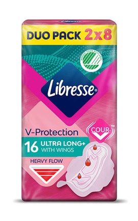 LIBRESSE-Прокладки женские гигиенические Libresse Ultra Long 16 шт-7322540388442