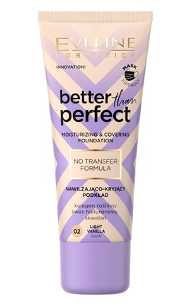 EVELINE-Тональна основа зволожувальна Eveline Better Than Perfect 02 Light Vanilla 30 мл-5903416037774-
