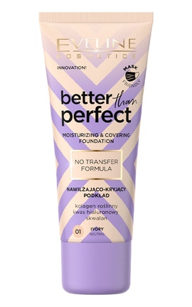 EVELINE-Тональна основа зволожувальна Eveline Better Than Perfect 01 Ivory 30 мл-5903416037767-