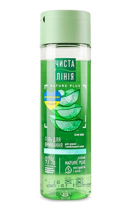 ЧИСТА ЛІНІЯ-Гель для умывания для жирной и комбинированной кожи Чиста Лінія Алоэ вера 115 мл-8720182996695-