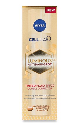 NIVEA-Тонувальний флюїд Nivea Luminous630 Подвійна корекція SPF 20 40 мл-4005900986061-