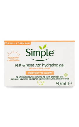 SIMPLE-Гель для обличчя відновлюючий зволожуючий Simple Protect N Glow 50 мл-8720181476853-