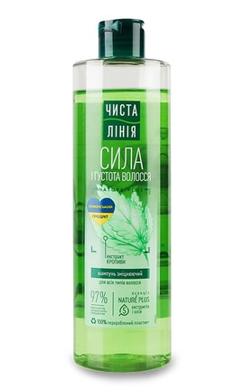 ЧИСТА ЛІНІЯ-Шампунь для волос укрепляющий Чиста Лінія Сила и густота волос 390 мл-8720182997883-