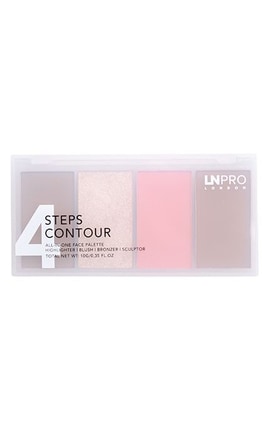 LN PROFESSIONAL-Набір пудр для контурування обличчя LN Professional 4 Steps 4 Contour №102 Neutral Warm 10 г-810134217560-