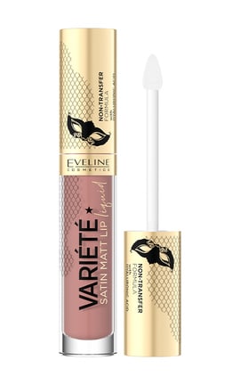 EVELINE-Помада для губ жидкая Eveline Cosmetics Variete Satin 10 Creme brulee 5 мл-5903416037293-
