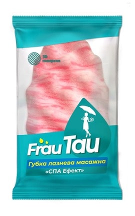 FRAU TAU-Губка лазнева масажна Frau Tau СПА ефект 1 шт-4820195507858-