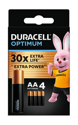DURACELL-Батарейки Duracell Optimum AA Alkaline 4 шт-5000394158696-