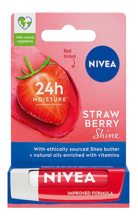NIVEA-Бальзам-догляд для губ Nivea Полуничне сяйво 5,5 мл-4006000002095-